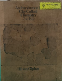 Image of An Introduction to Clay Colloid Chemistry
