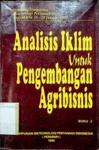 Image of Analisis Iklim untuk Pengembangan Agribisnis