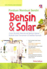 Image of Panduan Membuat Sendir Bensin & Solar