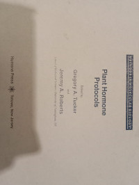 Image of Plant Hormone Protocols