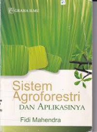 Image of Sistem Agroforestri dan Aplikasinya