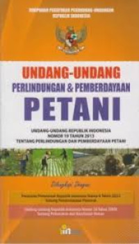 Image of Undang-undang Perlindungan & Pemberdayaan Petani